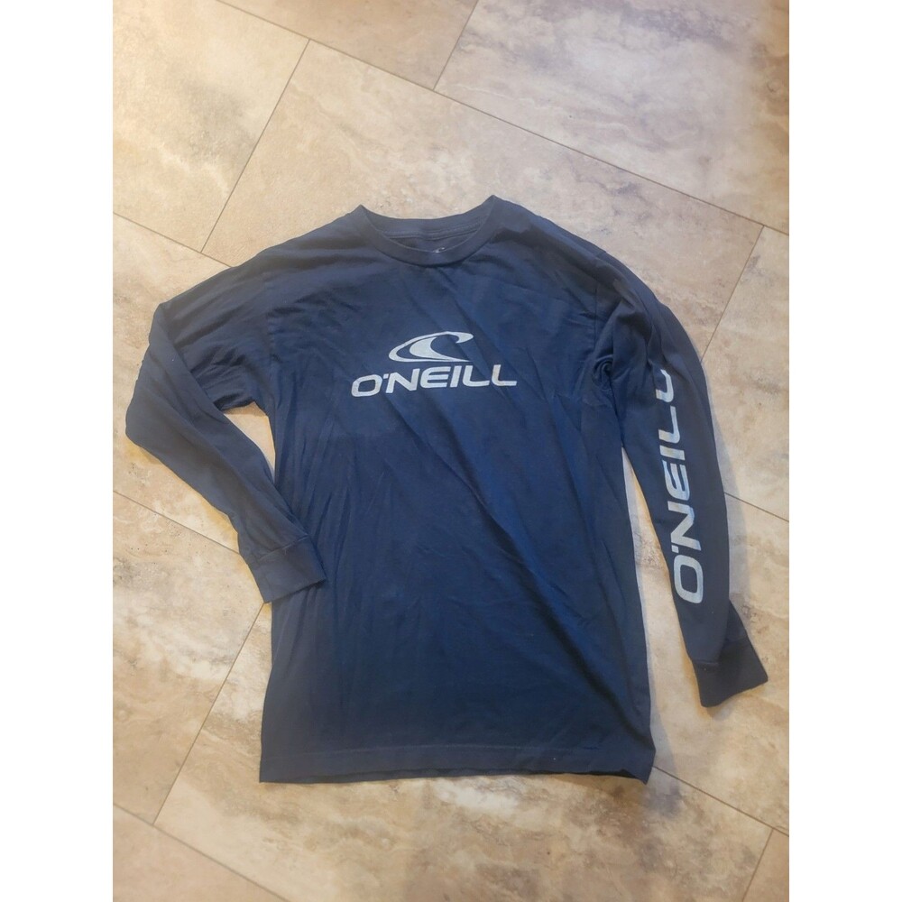 Surf Surfer Beachy Coastal Men's O'Neil Navy Blue Long Sleeved Logo Tshirt Small